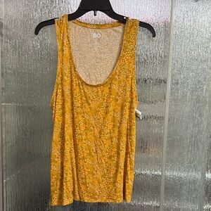 Floral Scoop Neck Tank Top